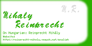 mihaly reinprecht business card