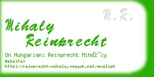 mihaly reinprecht business card